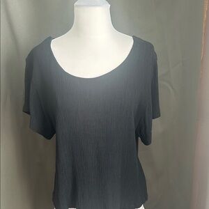 Elegant Rayon Black Sleeveless Blouse